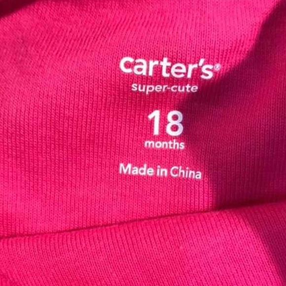 Carter's Tank Top With Crochet Flowers Pink 18 Months - Picture 4 of 4